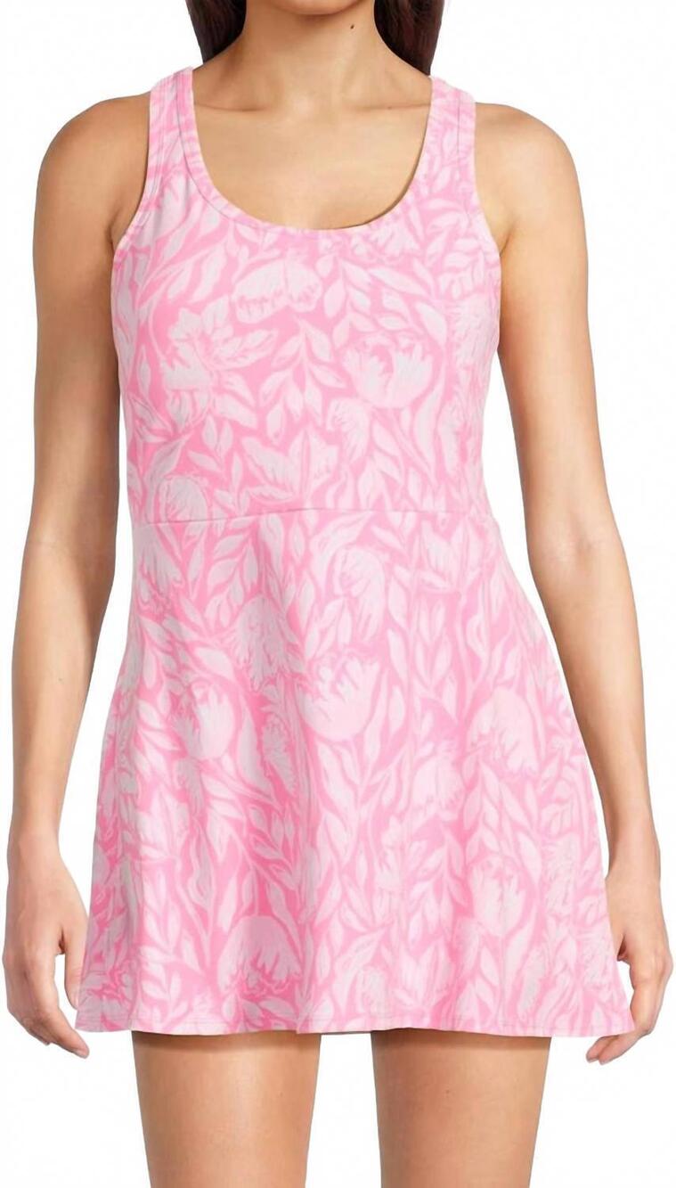 NEW LILLY PULITZER charlotta active dress ups 50 plus in rousseau pink tulip to